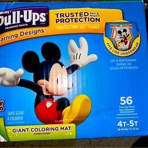 55 unused disposable pull-ups